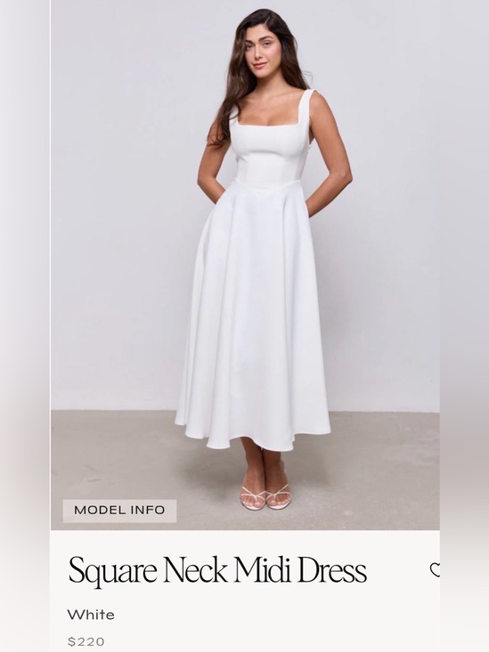Odd Muse Dresses & Skirts - Odd Muse Square Neck Midi Dress